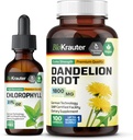 BIO KRAUTER Chlorofyl Tinctuur 2 Fl. Oz. & Dandelion 100 Capsules