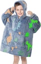 MeMoreCool Draagbare deken Kids Deken Hoodie, Hooded Deken Kids Comfy deken Sweatshirt, Peuter Deken met Hood