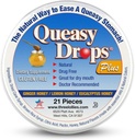 Three Lollies Queasy Drops Plus - Lozen met pectine en honing om een droge mond te kalmeren - Alleviate Misselijkheid & Motion Disease - Natural - 21 ct