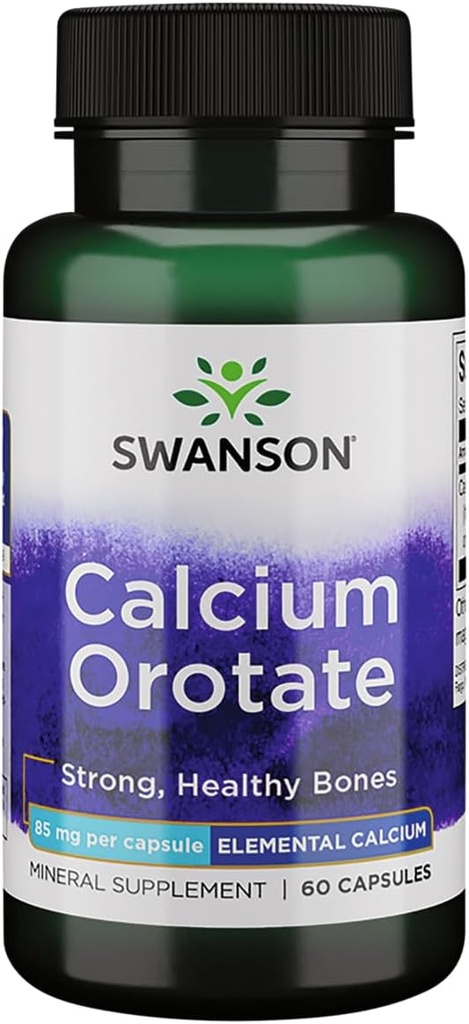 Swanson Calcium Orotaat 85 Milligrammen 60 Capsules