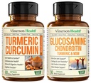 Kurkuma Curcumine met Black Pepper Extract & Glucosamine Chondroitin MSM Joint Support Supplement