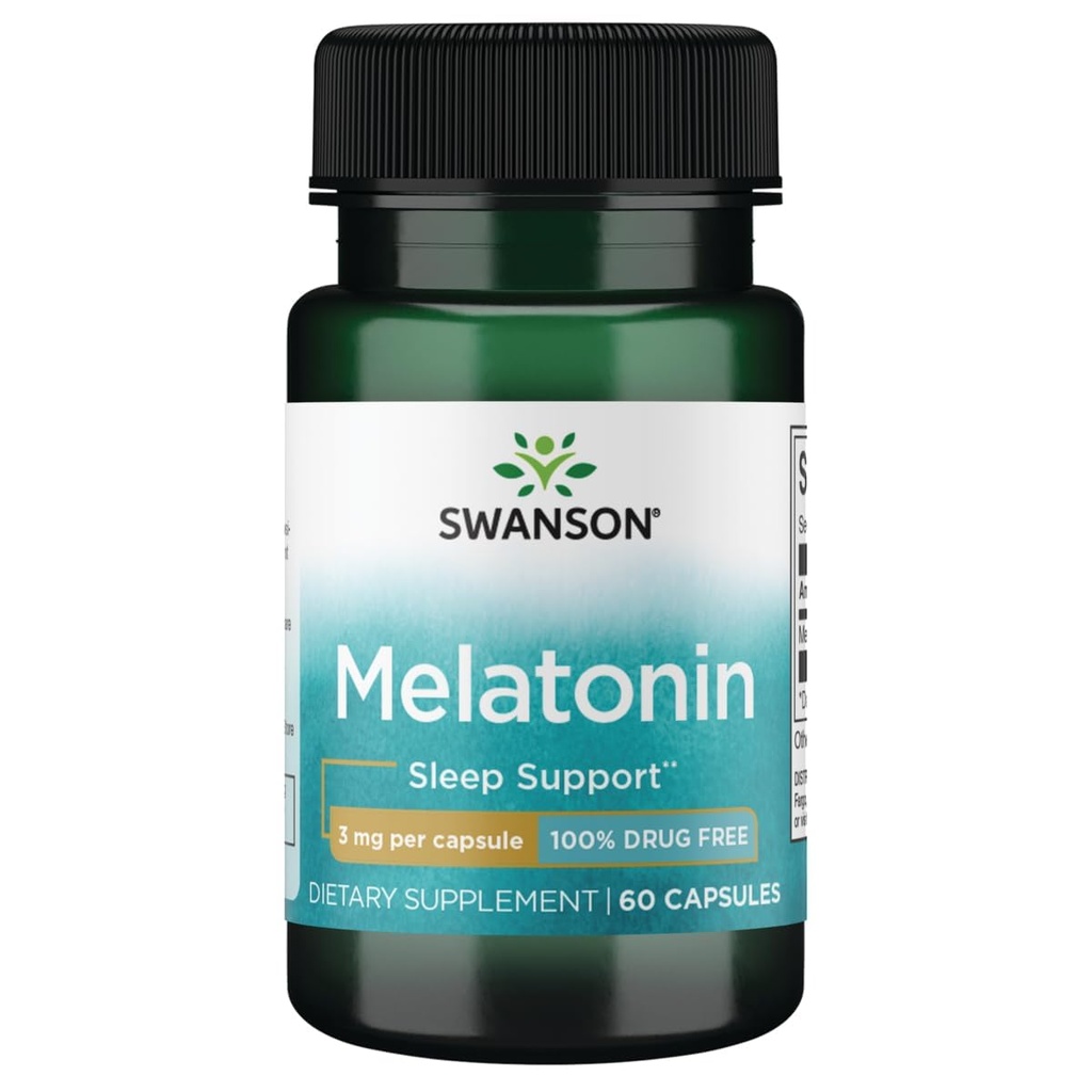 Swanson Melatonine 3 mg - 60 capsules