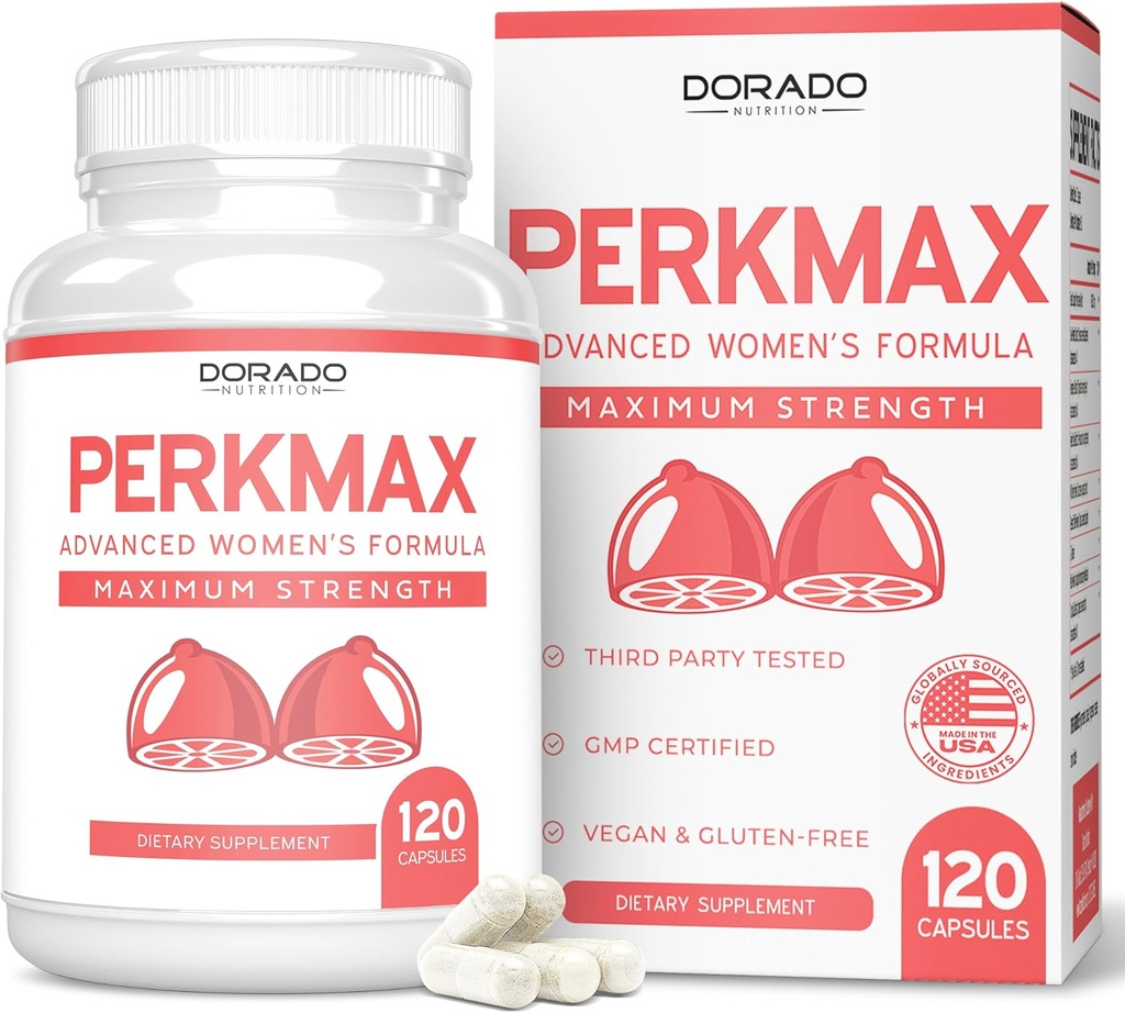 Borststeun pillen voor vrouwen (120 telling) - Boob and Bust Support Supplement voor vrouwen - Fenegriek, Saw Palmetto, L-tyrosine, Dong Quai & Fennel Seed Extract Glutenvrij - Niet-GMO & USA MADE