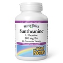 Natuurlijke factoren Suntheanine L-Theanine 100 mg - Health Supplement for Calm Outlook - L-Theanine Supplement ondersteunt ontspannende slaap en hulpmiddelen tegen slaperigheid - 60 kauwtabletten (30 porties)