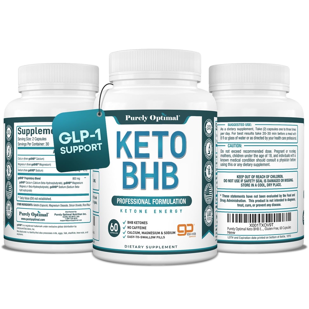 Pure Optimale Keto BHB-capsules 