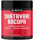 6in1 Shatavari Powder Organic - Blended with Shatavari Root, Bacoma Monnieri, Ashwagandha Root, Vitex Berry, Fenegriek & Black Pepper - Ondersteunt verjonging, bevordert energie en vitaliteit - 4 Oz