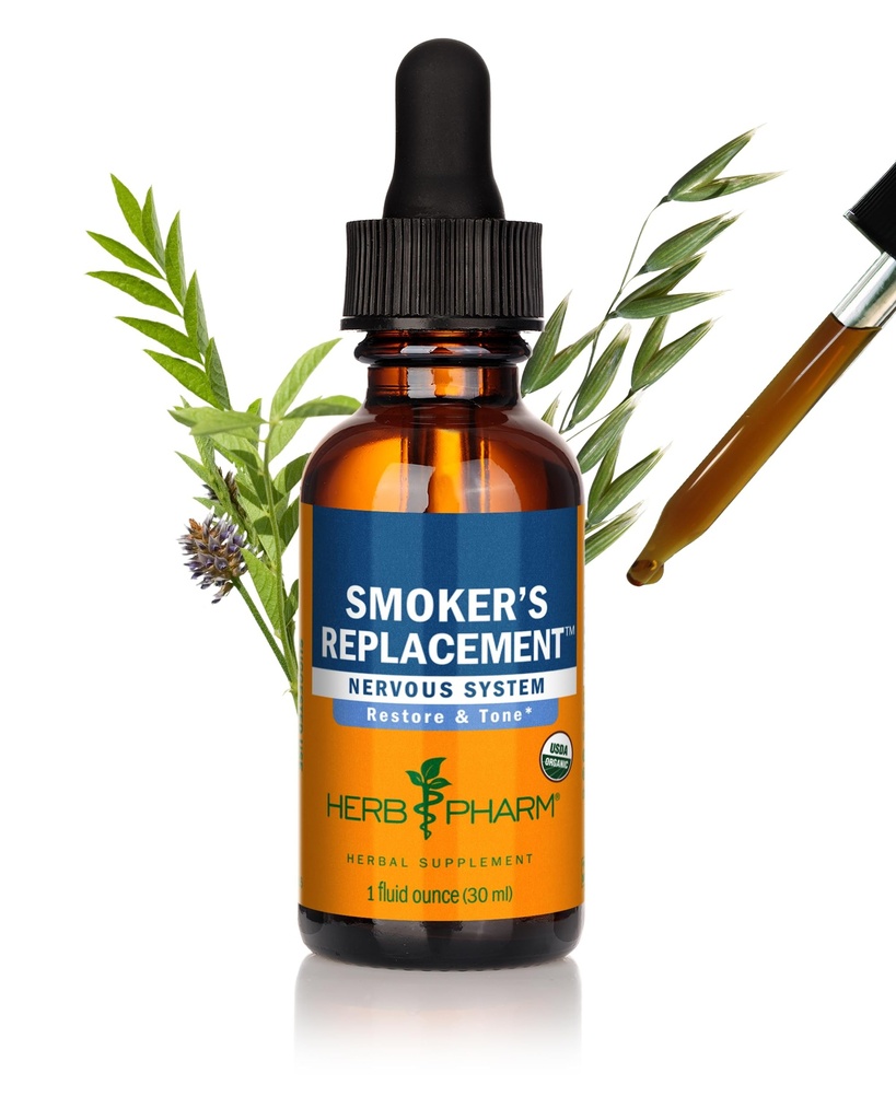 Herb Pharm Smoker's vervangende vloeibare kruidenformule voor zenuwsysteemondersteuning - 1 Ounce