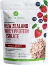 Antler Farms - 100% Grass Fed Nieuw-Zeeland Wei Protein Isolaat, Gemengde Berry Flavor, 30 Servings, 2 lbs - Heerlijk, Koud verwerkt, snel geabsorbeerd, Keto Vriendelijk, NO-Hormonen, NO-GGO's