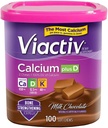 Viactiv Max Formule Calcium + Vitamine D3 Supplement voor Bone Health Melkchocolate, 100 Zachte Kauwen - 6 Pack