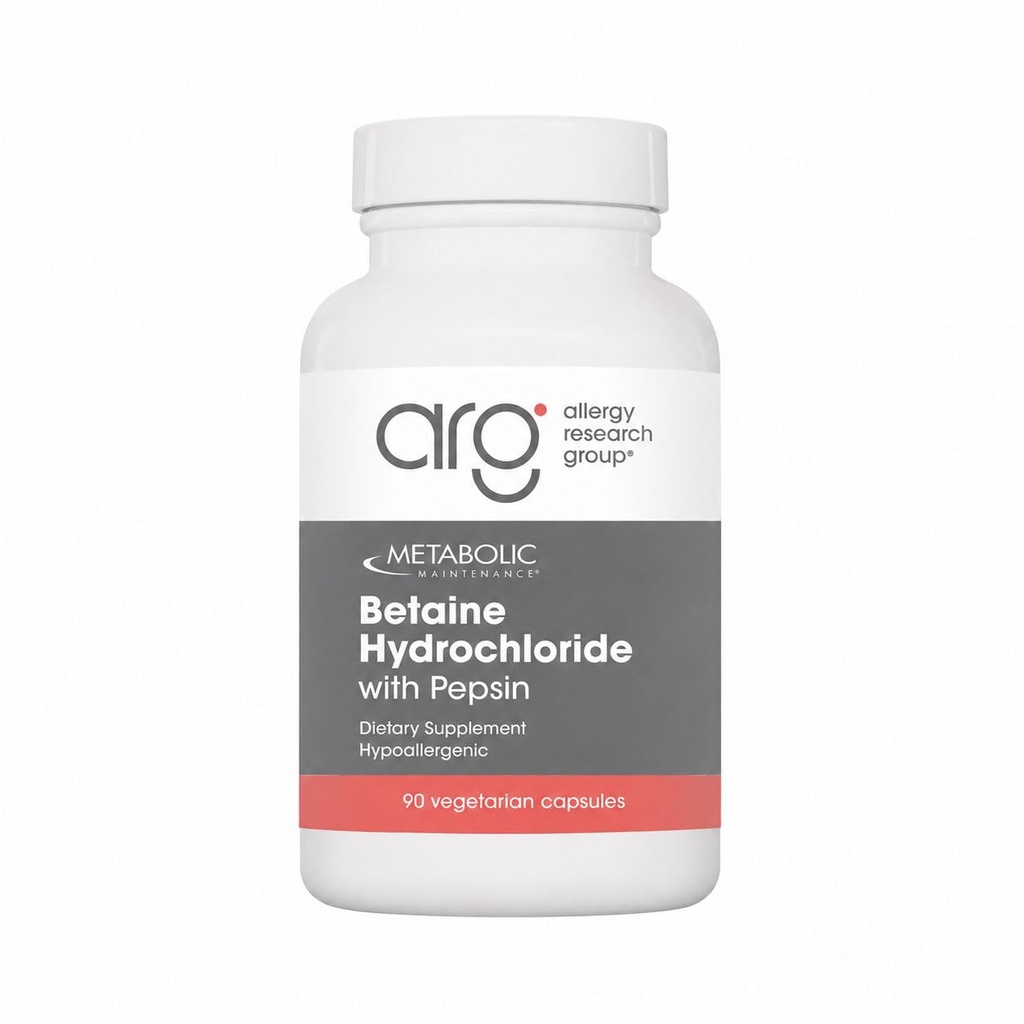 Metabolische Onderhoud Betaine HCL + Pepsine Digestieve Enzyme - Proteïne Digestie + Gut Health Ondersteuning Supplement (100 capsules)