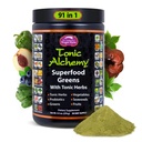 Dragon Kruiden Tonic Alchemy Superfood Greens Poeder met 91 ingrediënten: Tonic Kruiden, Ashwagandha, Paddenstoelen, Probiotica, Super Greens, Zeewier, Fruit, Groenten, Spirulina - 30 porties