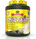MAMMOTH PROTEIN POEDER, HOOG BESCHERMDE SCHAKEL, SUPERIOR TIME RELEASE FORMULA, WHEY PROTEIN CONCENTRAAT & ISOLATE, HYDROLYZED WHEY & MELK PROTEIN ISOLATE, CASEIN, 6 BIOPAVAILABILY DASOIL PROTEIN BRONEN, LAGE Slijpsuiker, Vanila, 5 LB