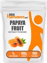 BulkSupplements.com Papaya Fruit Extract Poeder - Papaya Extract, voor spijsverteringsondersteuning - Glutenvrij, 1g per portie, 100g (3,5 oz) (verpakking van 1)