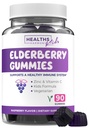Sambucus Vlierbessen Gummies voor kinderen - Kinderen Immune Ondersteuning Gummies met zwarte vlierbessen vitamine C en zink voor dagelijkse en seizoensgebonden wellness - Vegan Non-GMO & Lab geverifieerd (3 maanden aanbod)