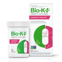 Bio K+ vrouwen gezondheid Probiotische supplement voor vrouwen ondersteunt vaginale en urinetrek gezondheid met 2 miljard CFU 2 strains, vaginale probiotica voor vrouwen 30 capsules