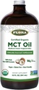 Flora - MCT Oil Certified Organic - Supports Muscle Energy & Brain Health - Contains C8 Caprylic Acid & C10 Capric Acid - Non-GMO, Gluten-Free, Vegan & Keto-Friendly - 32 fl. oz. Glazen fles
