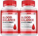 Bloedbalans Capsules, BloodBalance Advanced Supplement, Alle natuurlijke formule om gezond niveau te handhaven, maximale sterkte dagelijkse formule, bloedbalans beoordelingen (2 Pack - 120 Capsules)