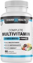 Complete Multivitamine Capsules voor mannen en vrouwen - 60 Tellen - 30 Serven - 1 Maand Levering