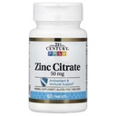 21st Century HealthCare Zink Citroen Tabletten 50mg, 60 Tellen