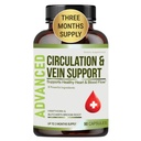 Best Blood Circulation Supplements en Vein Support-Blood Flow, Leg Circulation, Heart Health, en Varicose Veins.with Butcher's Broom, en Diosmin. Helpt verminderen Zwelling & Ongemak in Benen.90 Caps.