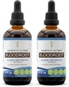 Geheimen van de stam Bloedwortel Alcoholvrije Tinctuur Extract, Responsibly gekweekte Bloedwortel (Sanguinaria Canadensis) Gedroogde Wortel (2x4 fl oz)