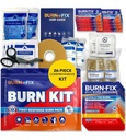 BurnFix® Burn Kit Eerste hulp voor brandwonden Noodgeval 26-Piece Burn Behandeling met koelen Gel, Dressings & Handschoenen ...Keuken, Zonnebranden, Chemische & Scald Release Home, Office, Reizen