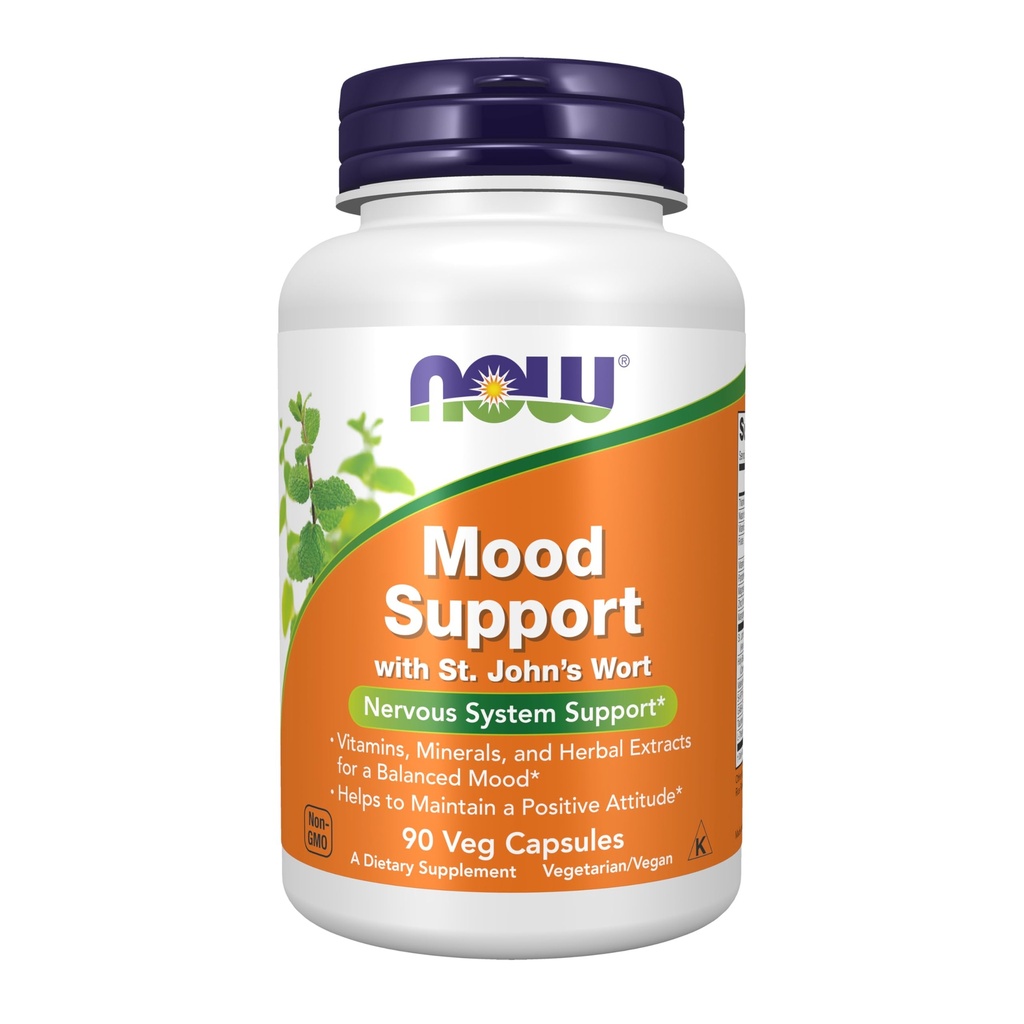 NU Supplementen, Mood Ondersteuning met St. John's Wort, Nutriënt en Kruidenextracten, 90 Veg Capsules