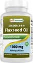 Best Naturals Vlaszaadolie 1000 mg 240 Softgels - Omega-3-6-9 voor Hartgezondheid