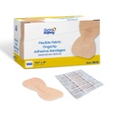 Dynarex-stoflijmbandages - Steriele en flexibele stofbandages voor wonden - niet-stickpads - individueel verpakte eerstehulpmiddelen - geen latex - 1-3/4x3," 1 doos van 100