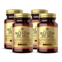 Solgar Yeast-Free Selenium 100 mcg - 100 Tablets, Pack of 4 - Supports Antioxidant & Immune System Health - Non-GMO, Gluten Free, Dairy Free, Kosher - 400 Total Servings
