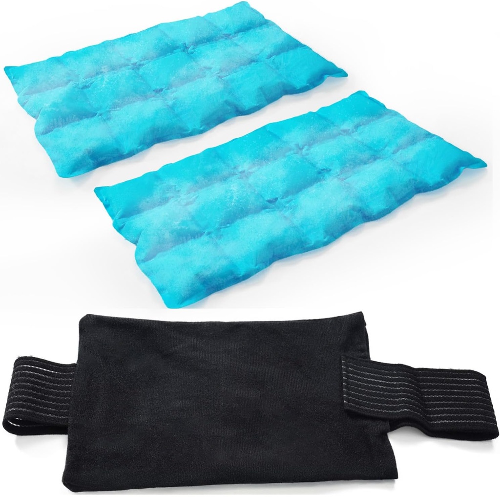 2 Ice Packs voor Verwondingen Herbruikbaar, Koud en Hot Packs voor Verwondingen, Gezamenlijke Pijn, Spierpijn, en Body Ontsteking, Verstelbare Ice Packs Wraps voor Knieën, Terug, Schouders, Armen, en Benen