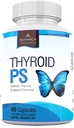 Schildklierondersteuning Complex Supplement: Alle natuurlijke glanzende systeem: Betere concentratie, concentratie, PS Hormone Balance Energie Boost - 60 Veggie Vitamine Capsules