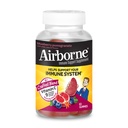 Airborne 750mg Vitamine C Gummies voor volwassenen, Immuun Ondersteuning Supplement met krachtige antioxidanten Vitaminen A C & E - 63 Gummies, Blueberry Granaatappel smaak