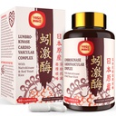 Lumbrokinase 100mg (Max Activiteit 1.000.000 LKU),Nattokinase 100mg-2.000 FU activiteit en Red Yeast Rice 300mg, Potent Lumbrokinase Enzymen Supplement voor Circulatorium,Cognition,60 Capsules(Pack of 1)