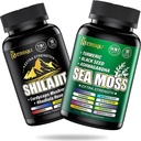 Sea Moss and Shilajit Bundle - 90 Count - Sea Moss, Black Seed Oil, Ashwagandha, Turmeric & Shilajit, Burdock, Bladderwrack 21 in 1 Supplementen (2 Packs) Bruin-2