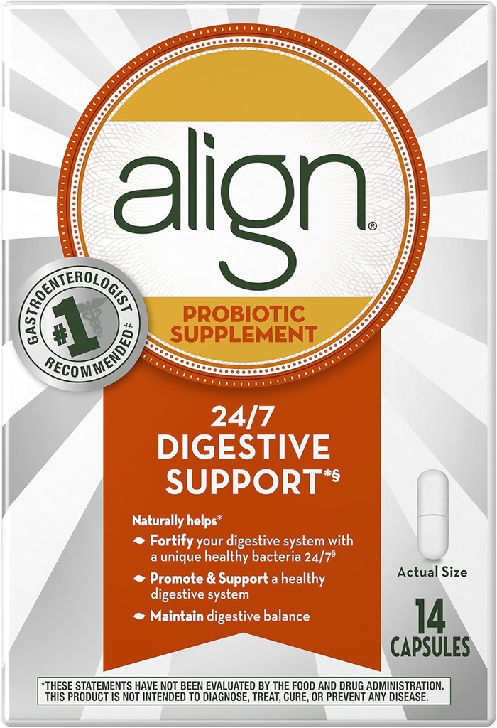 Uitlijnen Dagelijkse Probiotica Supplement, Probiotica Supplement, 14 Capsules