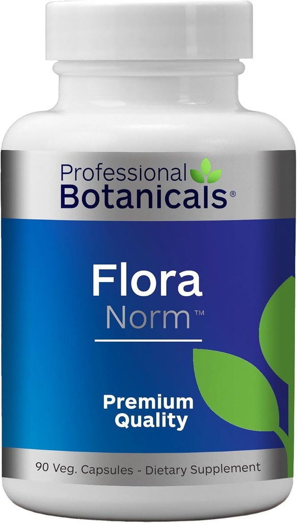 Professional Botanicals Flora Norm - 12-strain Potent Vegan Probiotic Mix (10 miljard CFU/gm.) Ondersteunt Digestieve en Immune Health 90 Vegetarische Capsules