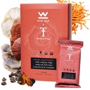 Wise Bar Adaptogen Mushroom Voeding Bars met Reishi, Lions Mane & Ashwagandha, Biologische Vegan en Gluten Gratis Snacks voor natuurlijke focus, Energie en Immuniteit Ondersteuning, Chocolade Cherry smaak, 12 Tellen