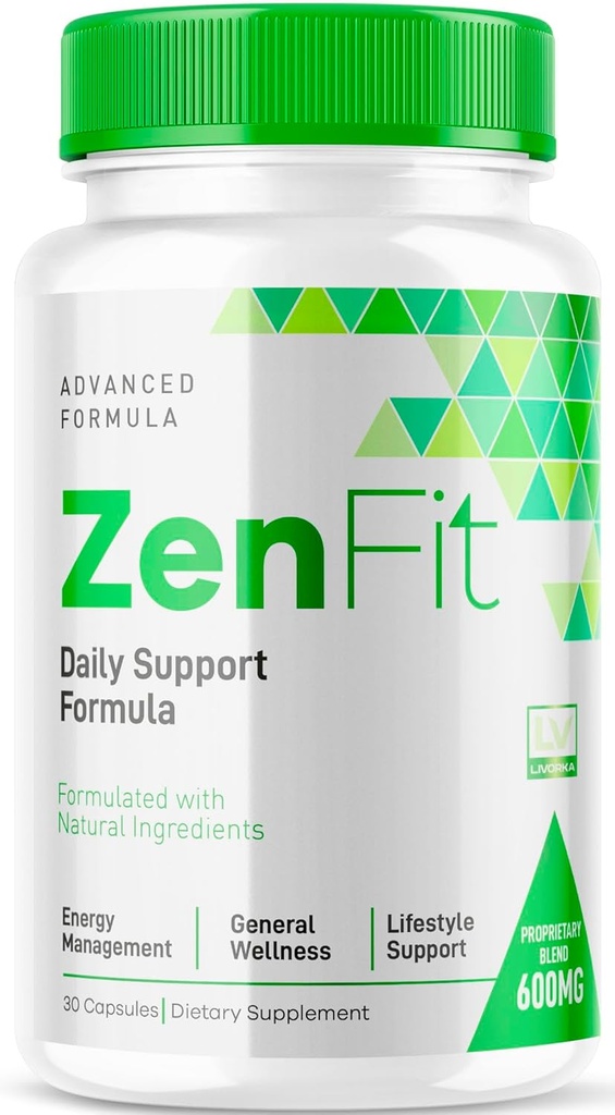 Zenfit Capsules, Zenfit Supplement, Zenfit Pills, Zenfit Natural Supplements, ZenFit, Zenfit Advanced Formula, 30 Capsules for 1 Month