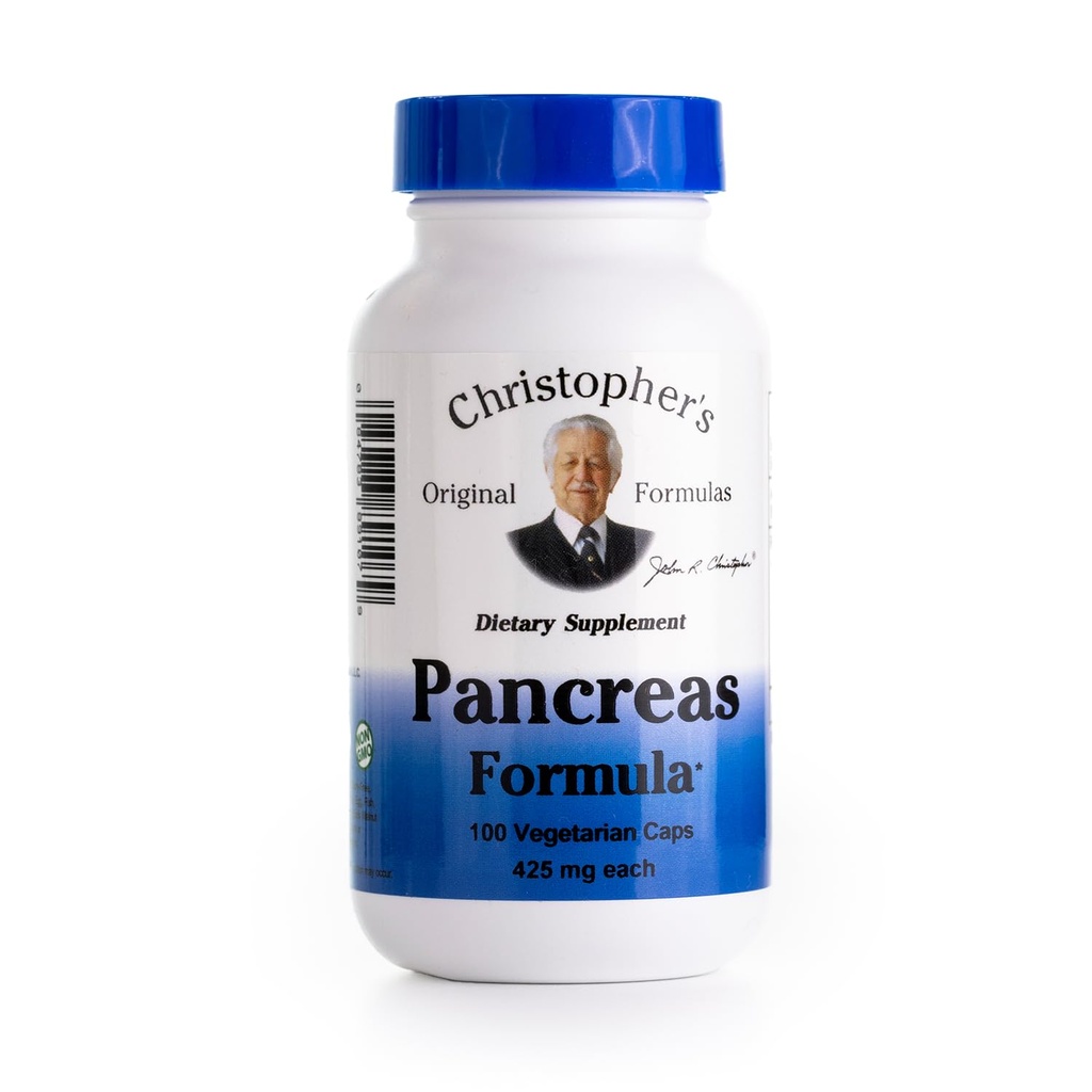 Christopher's Original Formulas Pancreas Formula - Pancreas Cleanse Detox & Repair - Probiotics for Digestive Health