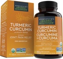 Viva Naturals Kurkuma Curcumin, 1500 mg, 120 tabletten met zwarte peper voor absorptie - voor gezamenlijke ondersteuning en Cellulaire verdediging