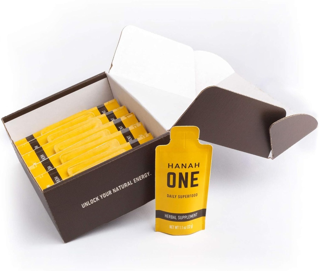 Hanah ONE Go-Pack - Ayurvedische superfood supplement - Immuniteit, duidelijkheid, uithoudingsvermogen - 12 Reispakketten