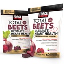 Bundle of Force Factor Total Beets Ultimate Heart Health Blood Pressure Support Kauwt met CoQ10, Beet Root Powder, Grape Seed Extract, Bloeddruk Supplement voor Circulatie & Blood Flow, 120 Zachte