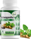 GreeNatr Organic Ashwagandha Capsules with Black Pepper for Enhanced Absorption - Mood Enhancer with Energy and Cognitive Function - 1300 mg Veggie Capsules (1 Bottle)