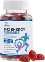 B-12 Vitamine Energie Gummies 4500mcg - Extra sterkte B12 Gummy Kauwtabletten voor energie Metabolisme & Immuunondersteuning - Dieetsupplement voor vrouwen, mannen, & kinderen - Niet-GMO, Vegan, Berry Flavor - 60 Tel.