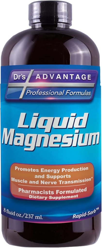 Voordeel Liquid Magnesium Supplement voor vrouwen en mannen, non-GMO, 8 Oz [Gezondheid en schoonheid]