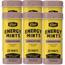 Viter Energy Cafeinated Mints 40mg Cafeïne, B Vitaminen, Suikervrij. (Chocolate Mint, 20st, 6 Pack)