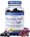 Dr. Klein's natuurlijk kalme gummies voor kinderen - met Magnesium Glycinate, Linden & Vitamine A voor kalmerende kinderen Leeftijden 5+ - Vitaminen om te helpen slapen - kamille gummies - Kalm kauwen - druivensuiker gratis 60ct