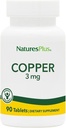 NaturesPlus Copper 3 mg - 90 tabletten - Ondersteunt de algehele wellness - Glutenvrij - 90 porties