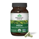 ORGANISCHE INDIA Neem Leaf Capsules - Kruidensupplement, Ondersteunt huid & Immune Health, Veganist, Glutenvrij, USDA Gecertificeerde Biologische - 90 Tel.